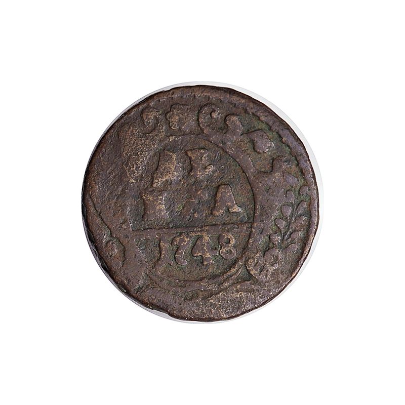 Russland Denga 1748