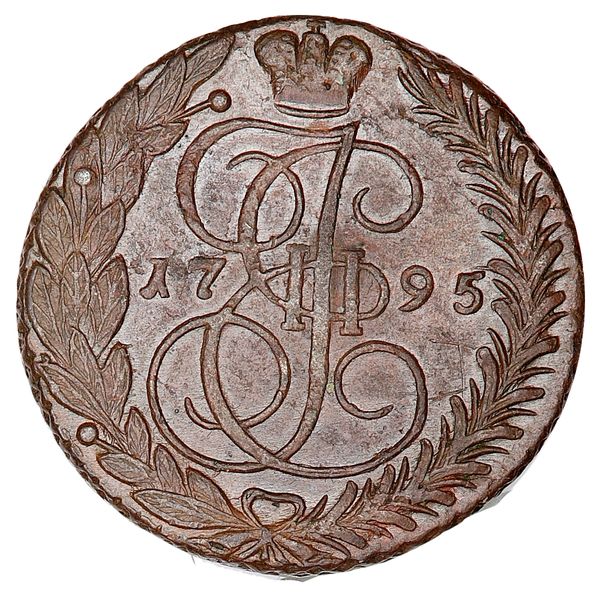 Hovedbilde Russland, 5 kopek 1795, kv, 01+