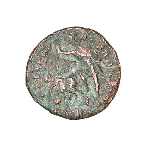 Hovedbilde Constantius II, majorina, år 337-361, spiddet soldat