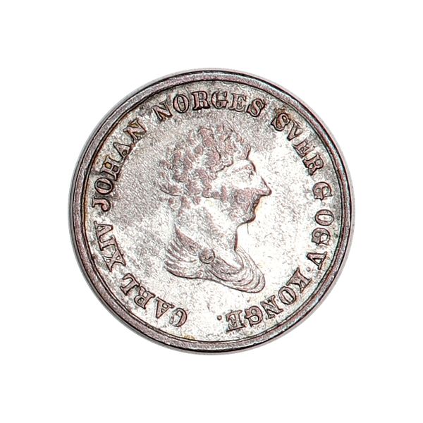 Hovedbilde Carl XIV Johan, 4 skilling 1842, kv. 1+/01