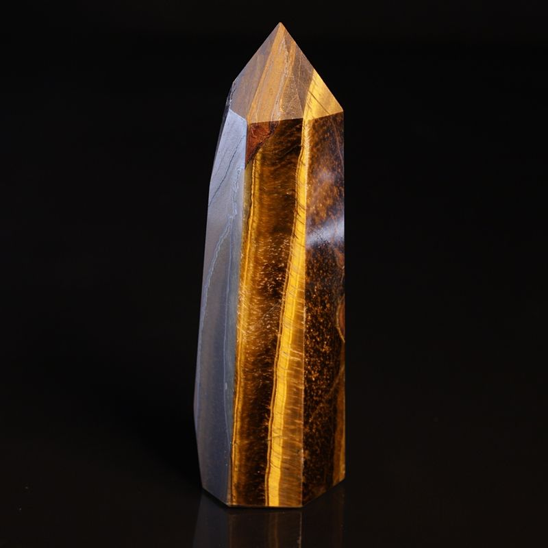 Tigerøye, slipt obelisk/søyle