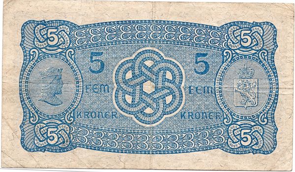 Hovedbilde 5 kroner 1941 T, kv. 1