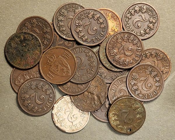 Hovedbilde Oscar & Haakon, 22 x 2 øre