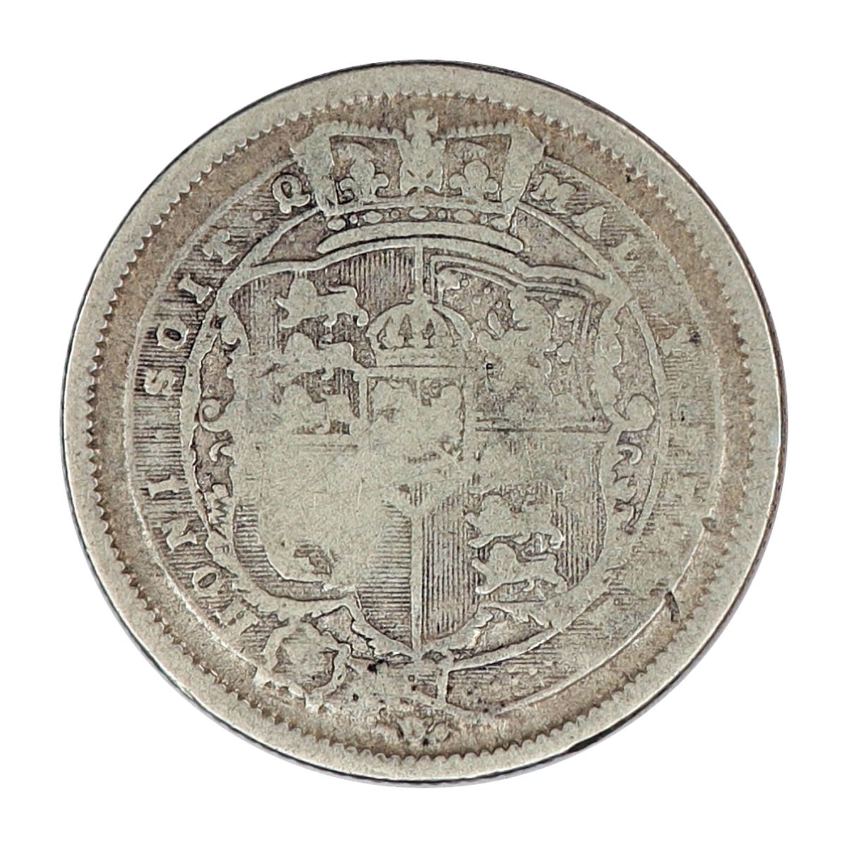 Storbritannia, 1 shilling 1817, oksehodet