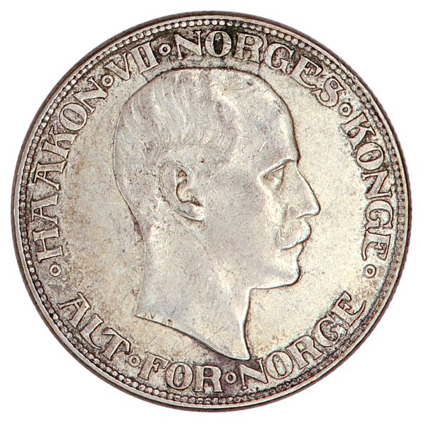 Hovedbilde 2 kroner 1915, kv. 1+