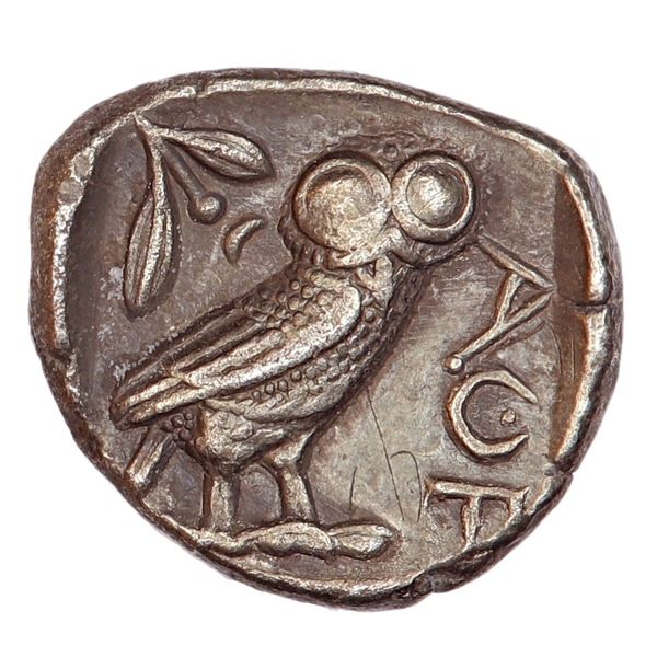 Hovedbilde Reservert!, Athen, uglemynt, 440-420 f.Kr.