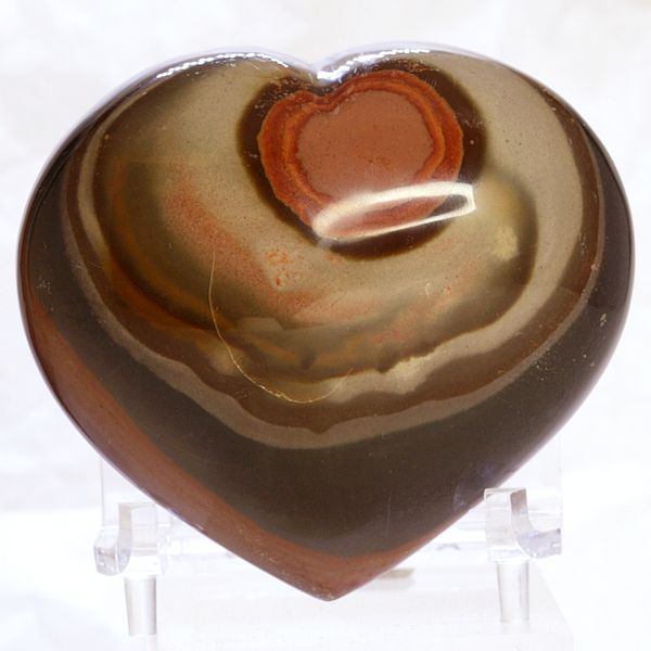 Hovedbilde Flerfarget jaspis, hjerte, fra Madagaskar