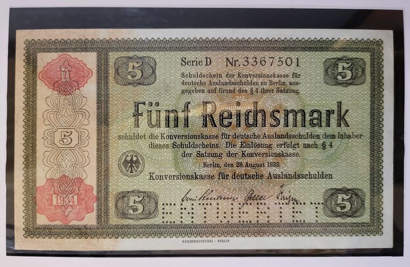 Tyskland, 5 reichsmark 1933-1934