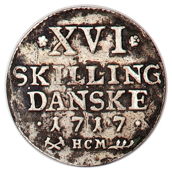 Hovedbilde Frederik IV, 16 skilling 1717