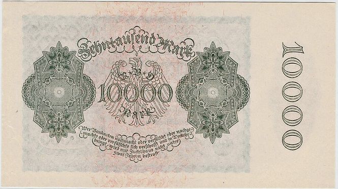Hovedbilde 10 000 mark 1922 Vampyrseddel!