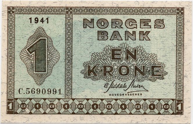 Hovedbilde 1 krone 1941 C, kv. 01+