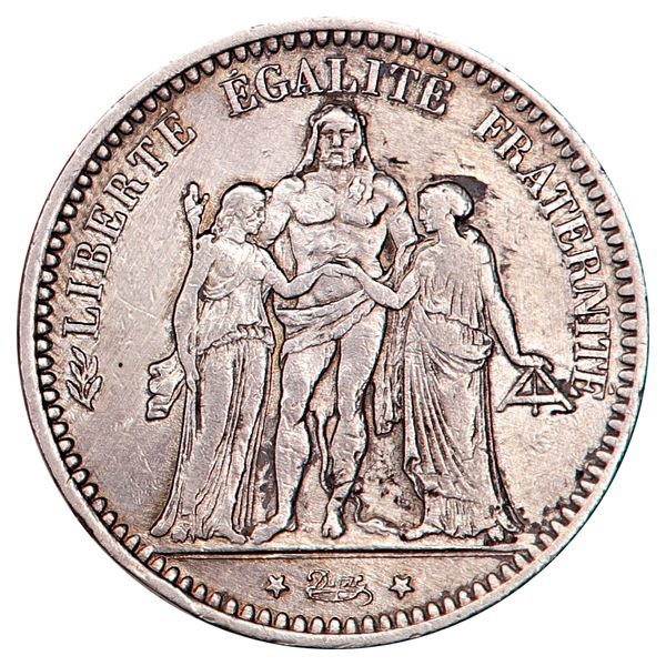 Hovedbilde Frankrike, 5 francs 1873