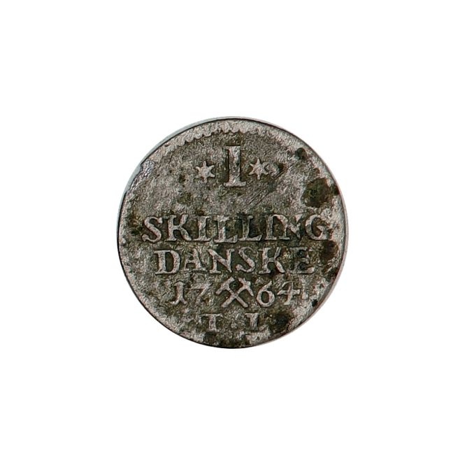 Hovedbilde Frederik V, 1 skilling 1764