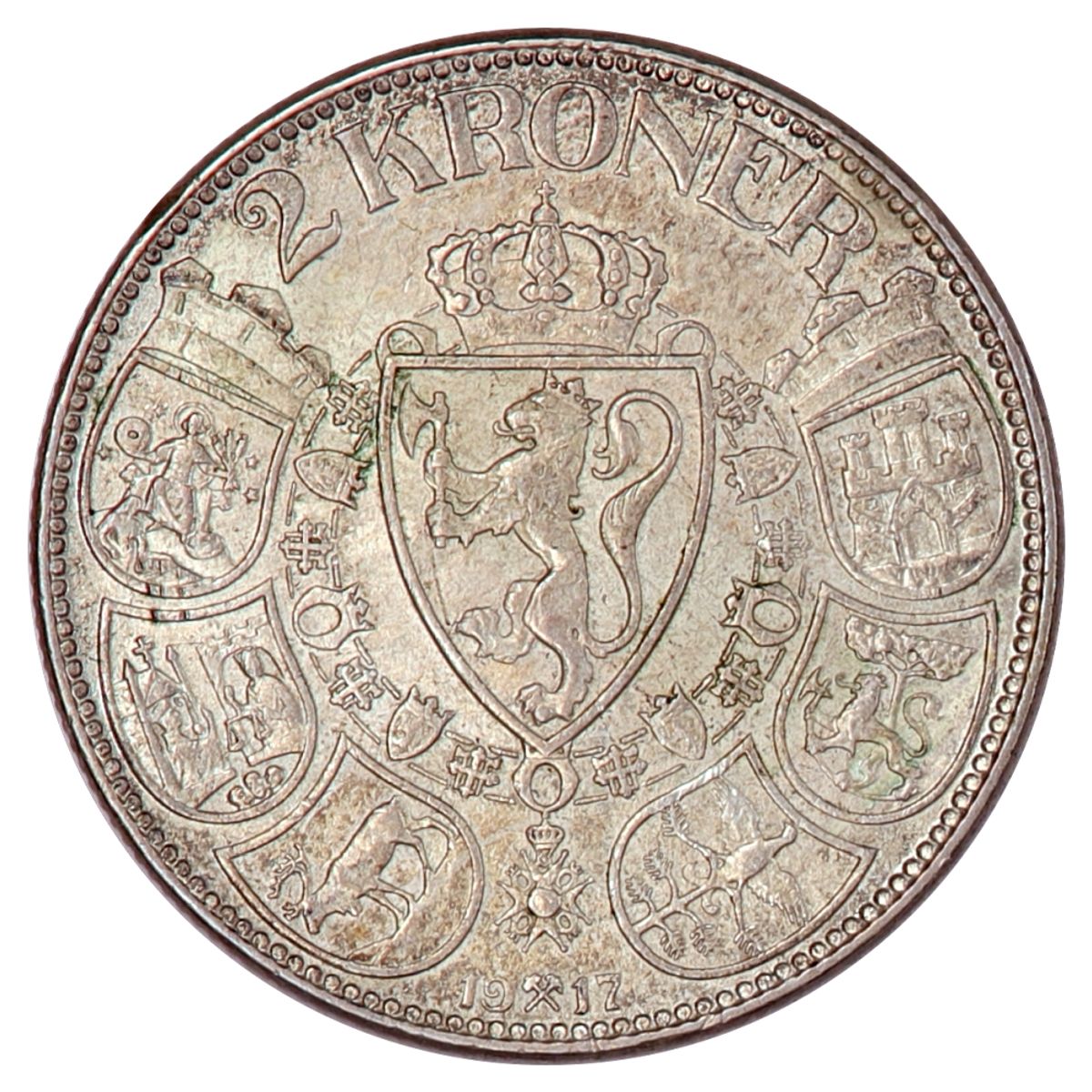 2 kroner 1917, kv. 01