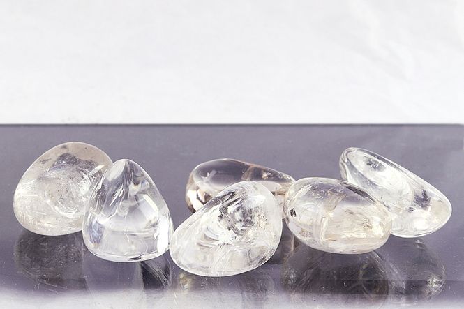 Hovedbilde Kvarts (bergkrystall), medium, tromlet