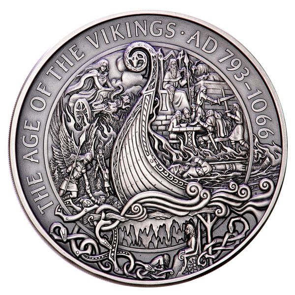 Hovedbilde Isle of Man, Vikings, 1 kg sølv