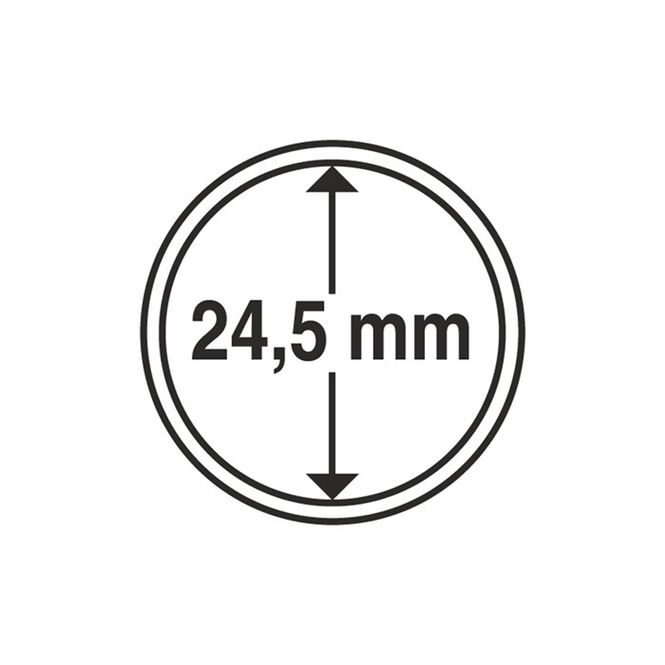 Hovedbilde 24,5 mm, myntkapsler, 10 stk