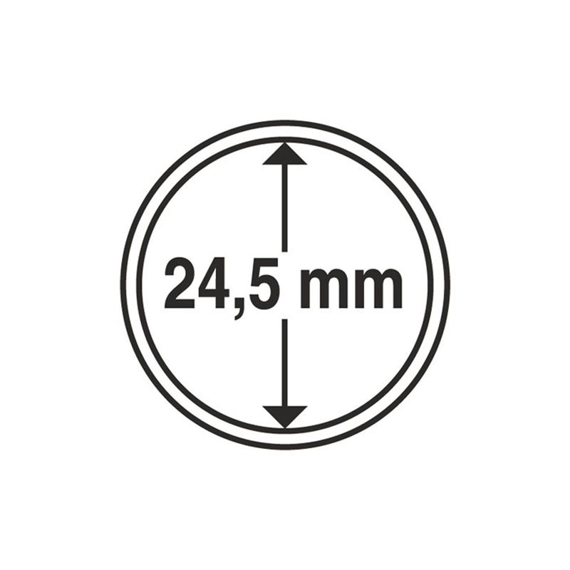 24,5 mm, myntkapsler, 10 stk