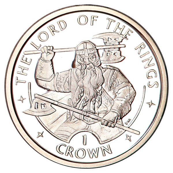 Hovedbilde Ringenes Herre, 5 x sølvcrowns + The One Ring