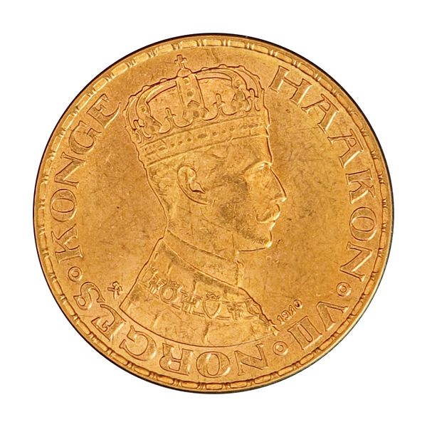 Hovedbilde Norge, 20 kroner 1910, 8,06 g rent gull