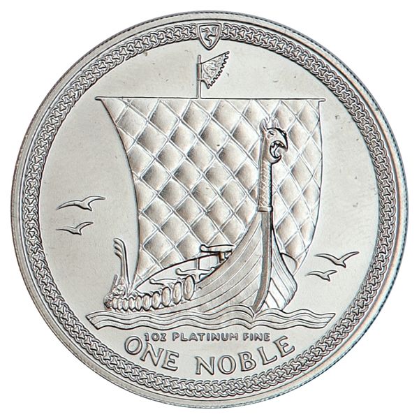 Hovedbilde SPOT +12%, Isle of Man, 1 noble 1984, 31,1 gram ren platina