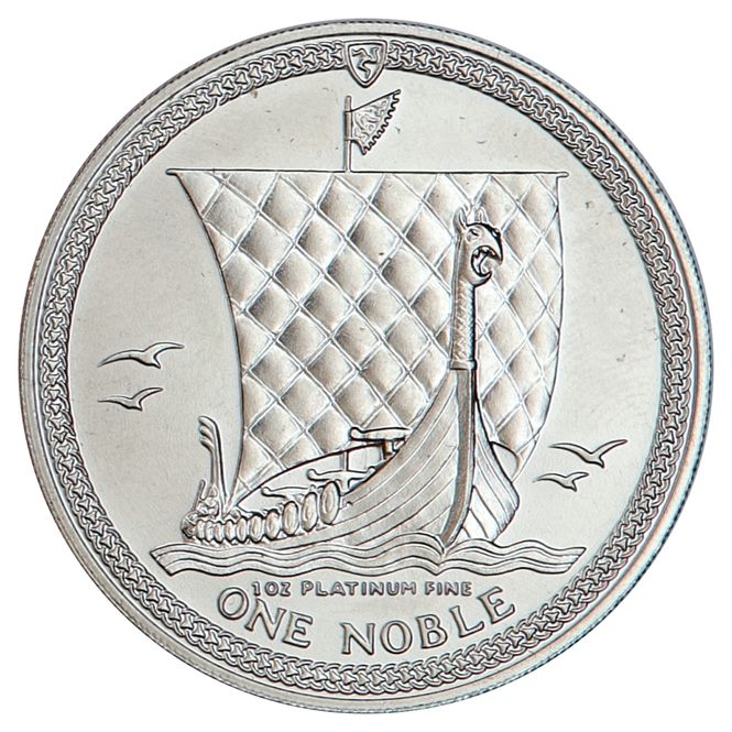 Hovedbilde SPOT +12%, Isle of Man, 1 noble 1984, 31,1 gram ren platina