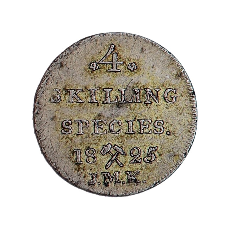 Carl XIV Johan, 4 skilling 1825