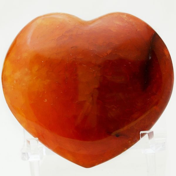 Hovedbilde Karneol, hjerte, fra Madagaskar
