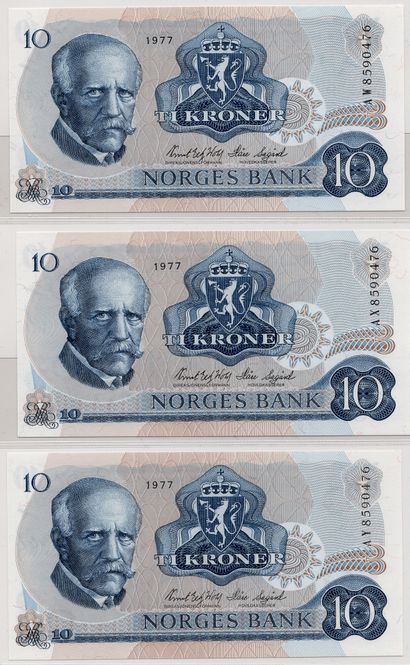 Hovedbilde 10 kroner 1977, serie AO-AØ