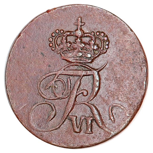 Hovedbilde Frederik VI, 2 skilling 1810, kv. 1/1+