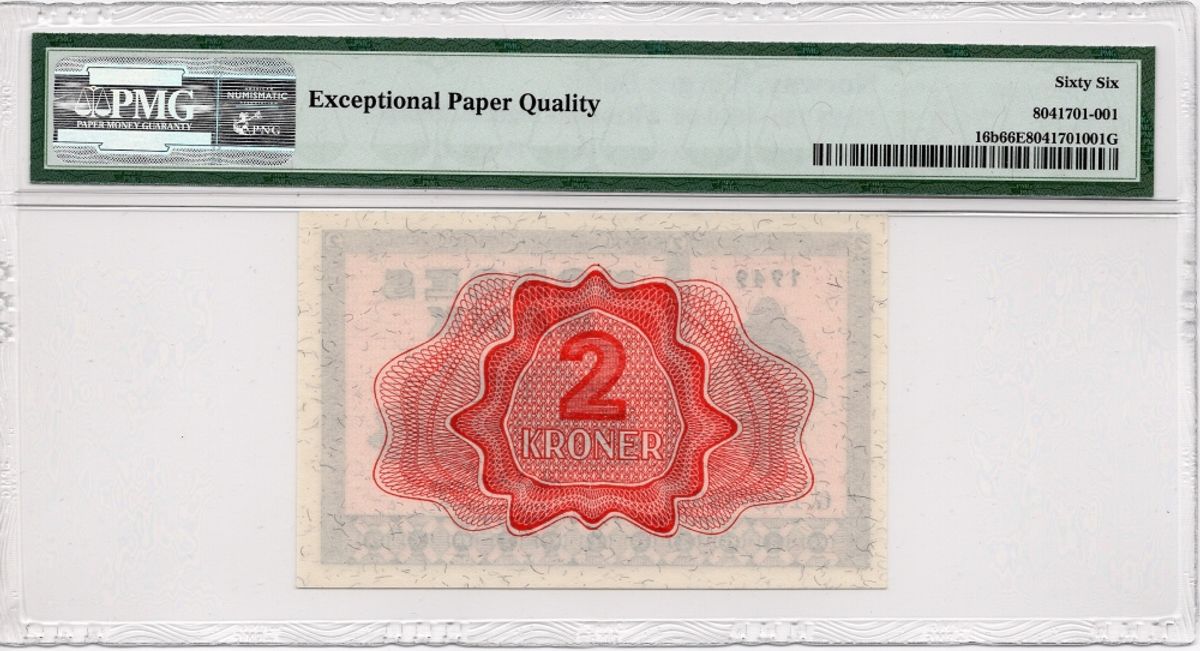 2 kroner 1949 PMG 66EPQ
