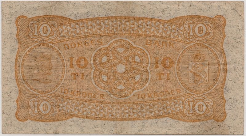 Norge, 10 kroner 1925, S-seddel