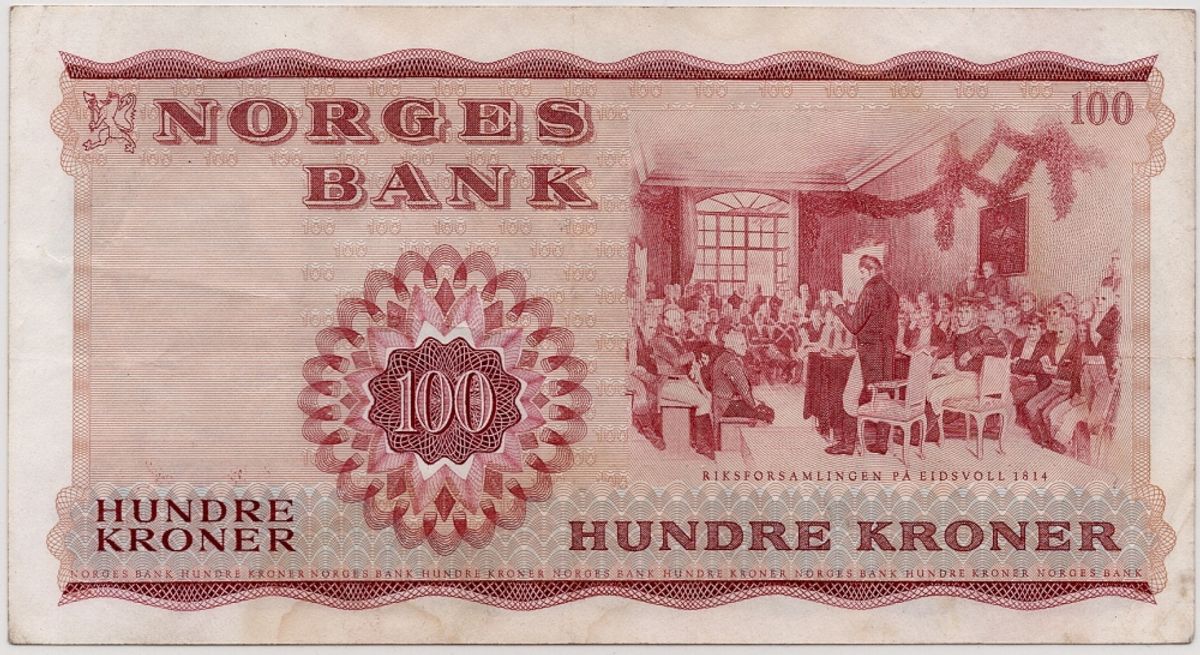 Norge, 100 kroner 1965