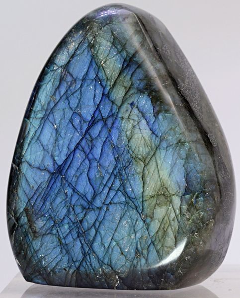 Hovedbilde Labradoritt/spektrolitt, helslipt (labradorite, spectrolite)