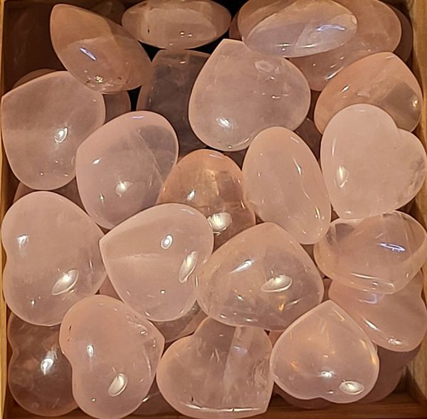 Hovedbilde Rosenkvarts, polert, hjerte