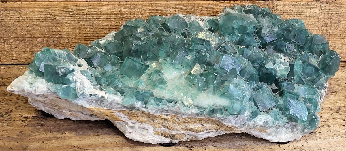 Grønn fluorittkrystallgruppe, Madagaskar