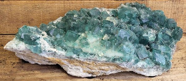 Hovedbilde Grønn fluorittkrystallgruppe, Madagaskar