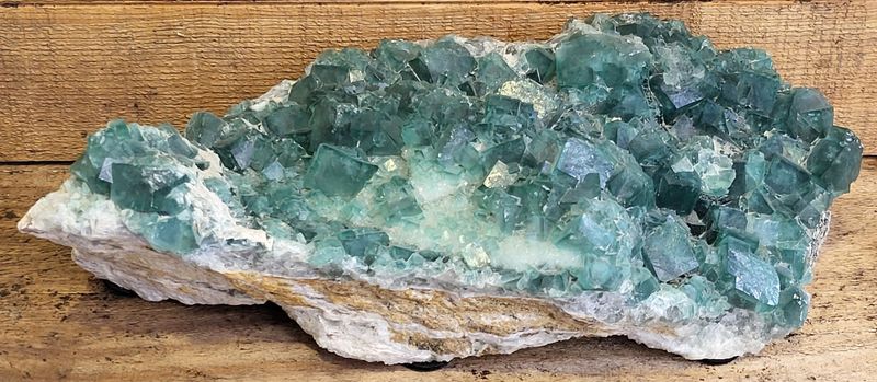 Grønn fluorittkrystallgruppe, Madagaskar