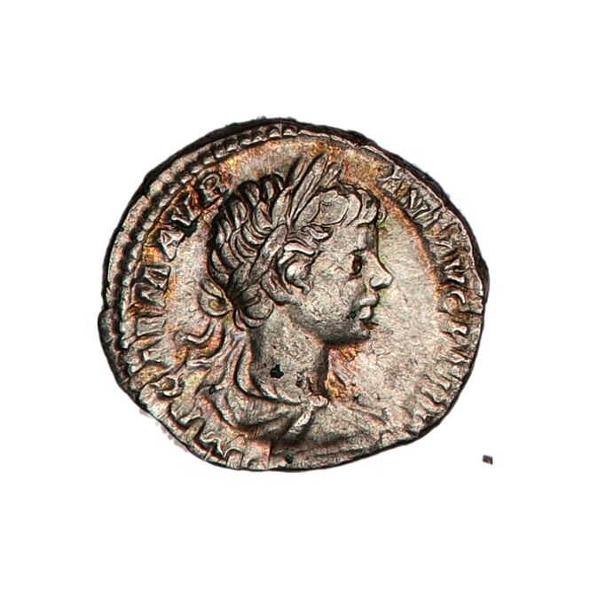 Hovedbilde Gladiator-filmen, Caracalla, denar, 198-217