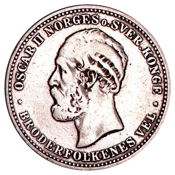 Hovedbilde 2 kroner 1893, kv. 1