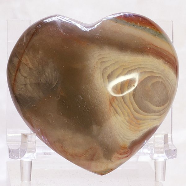 Hovedbilde Flerfarget jaspis, hjerte, fra Madagaskar