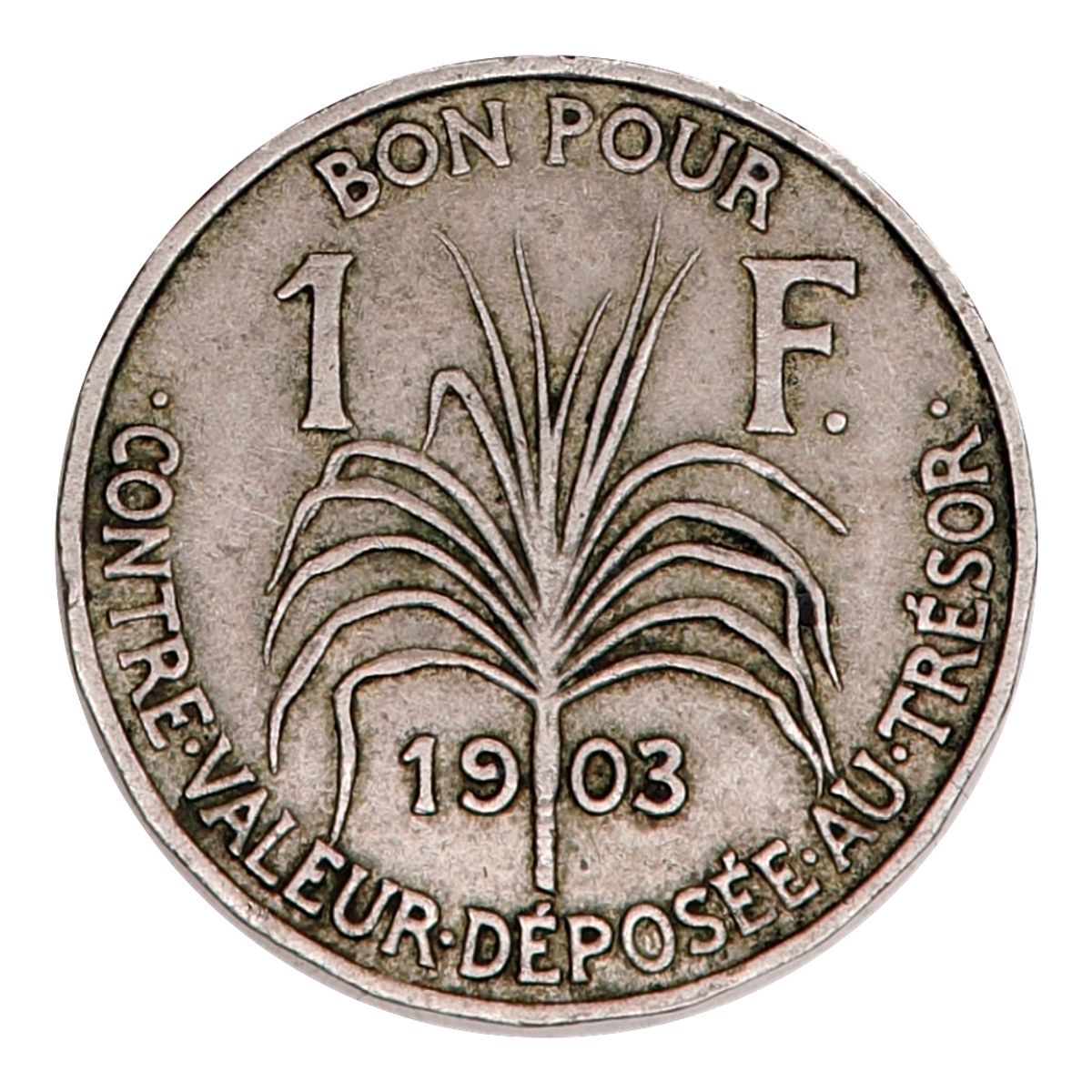 Guadeloupe, 1 franc 1903