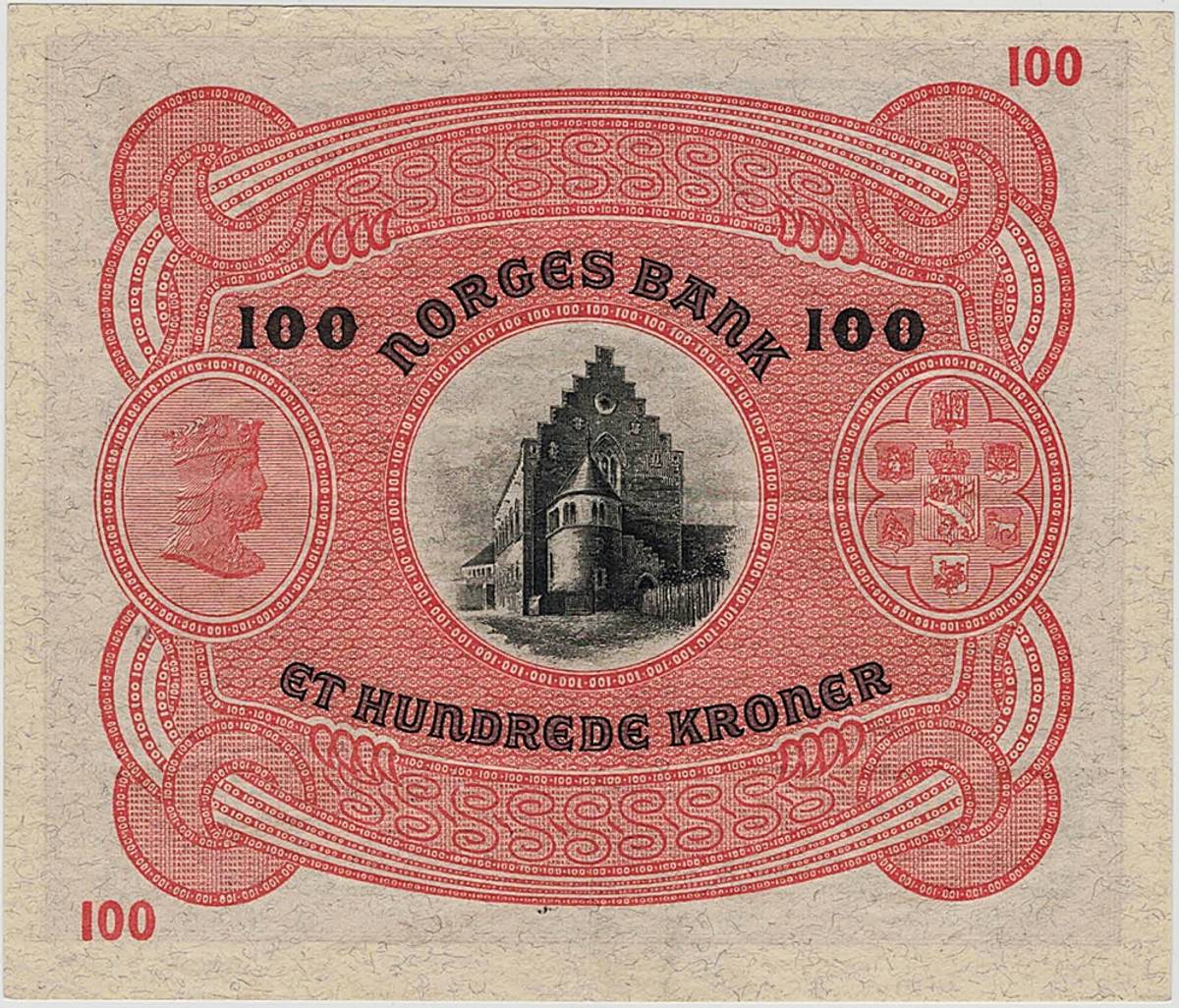 100 kroner 1942, kv. god 1+
