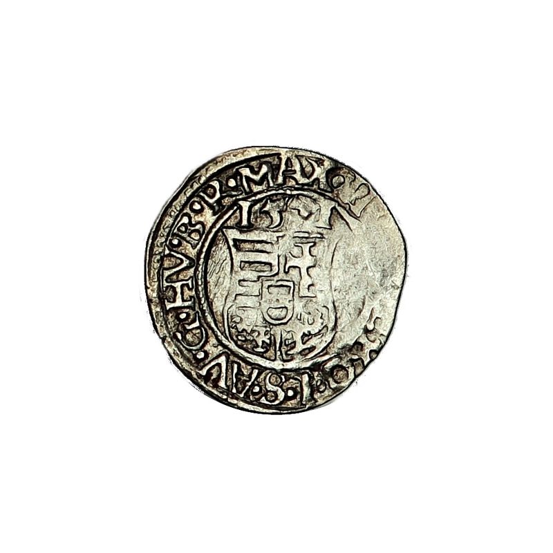Ungarn Maximilian II Denar 1571