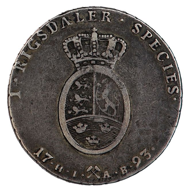 Hovedbilde Christian VII, 1 speciedaler 1793