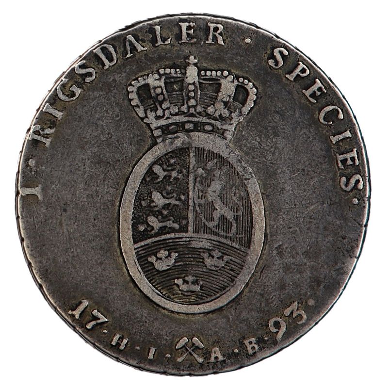 Christian VII, 1 speciedaler 1793