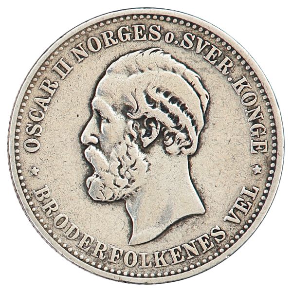 Hovedbilde 2 kroner 1890, kv. 1