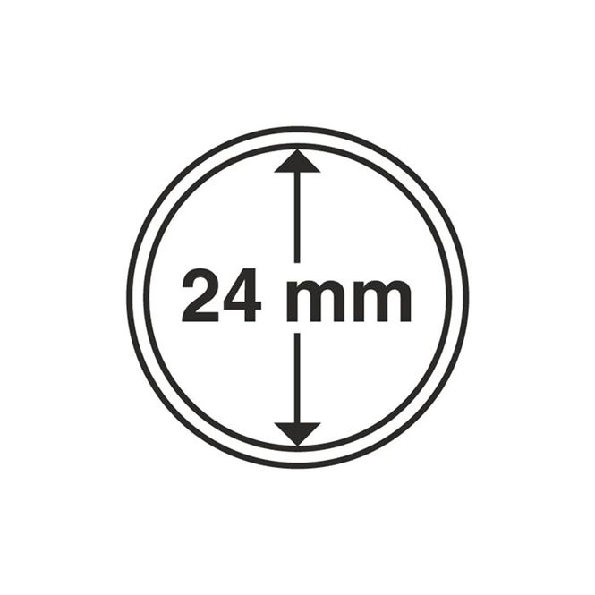 Hovedbilde 24 mm, myntkapsler, 10 stk