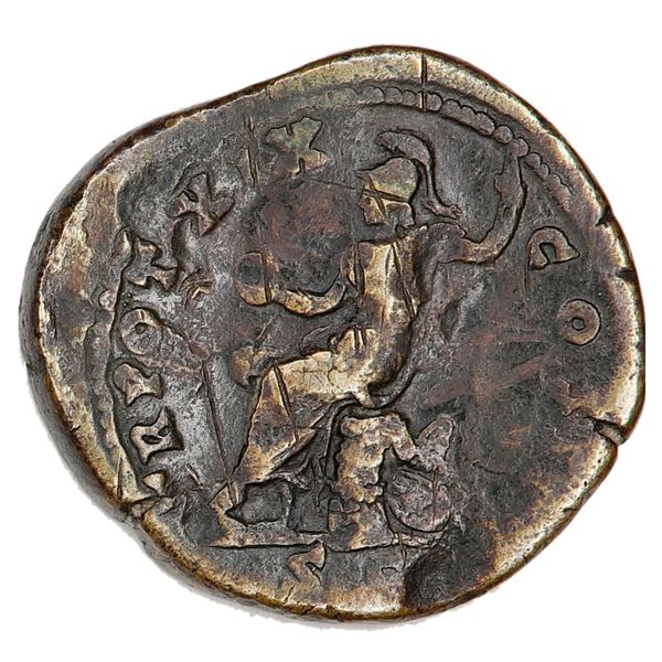 Hovedbilde Antoninus Pius, sesterts, 138-161, damnatio memoriae