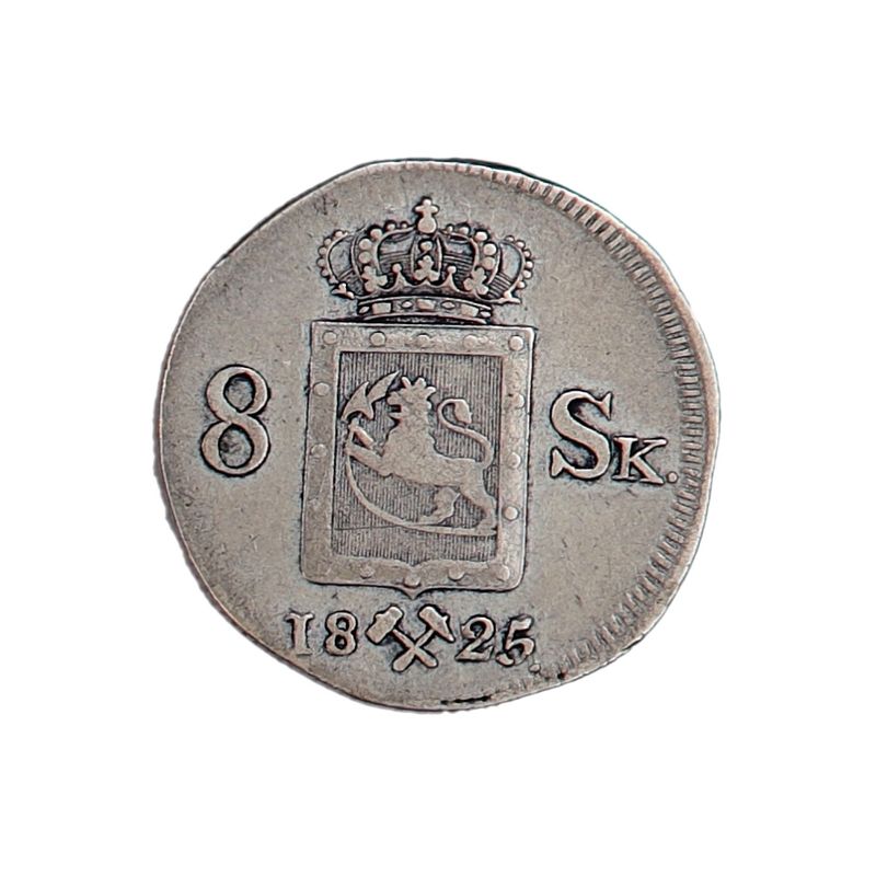 Carl XIV Johan, 8 skilling 1825